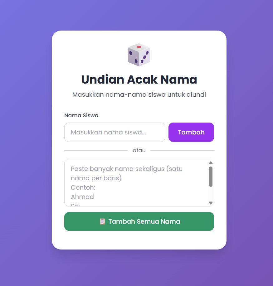 Aplikasi Acak Nama Siswa